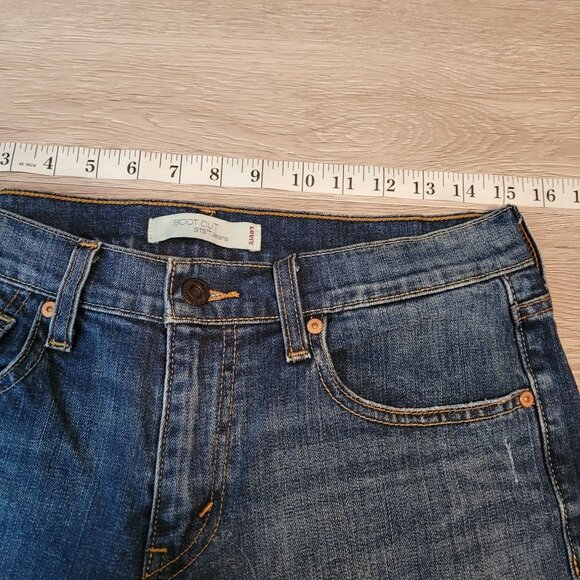 Levi's Jeans 8 S Bootcut 515 Mid Rise Button Flap Pockets Rivets Stretch Western - Picture 6 of 10